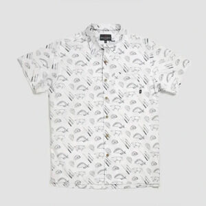 Beach & Barn Calabash Short Sleeve - White/Seafarer Print
